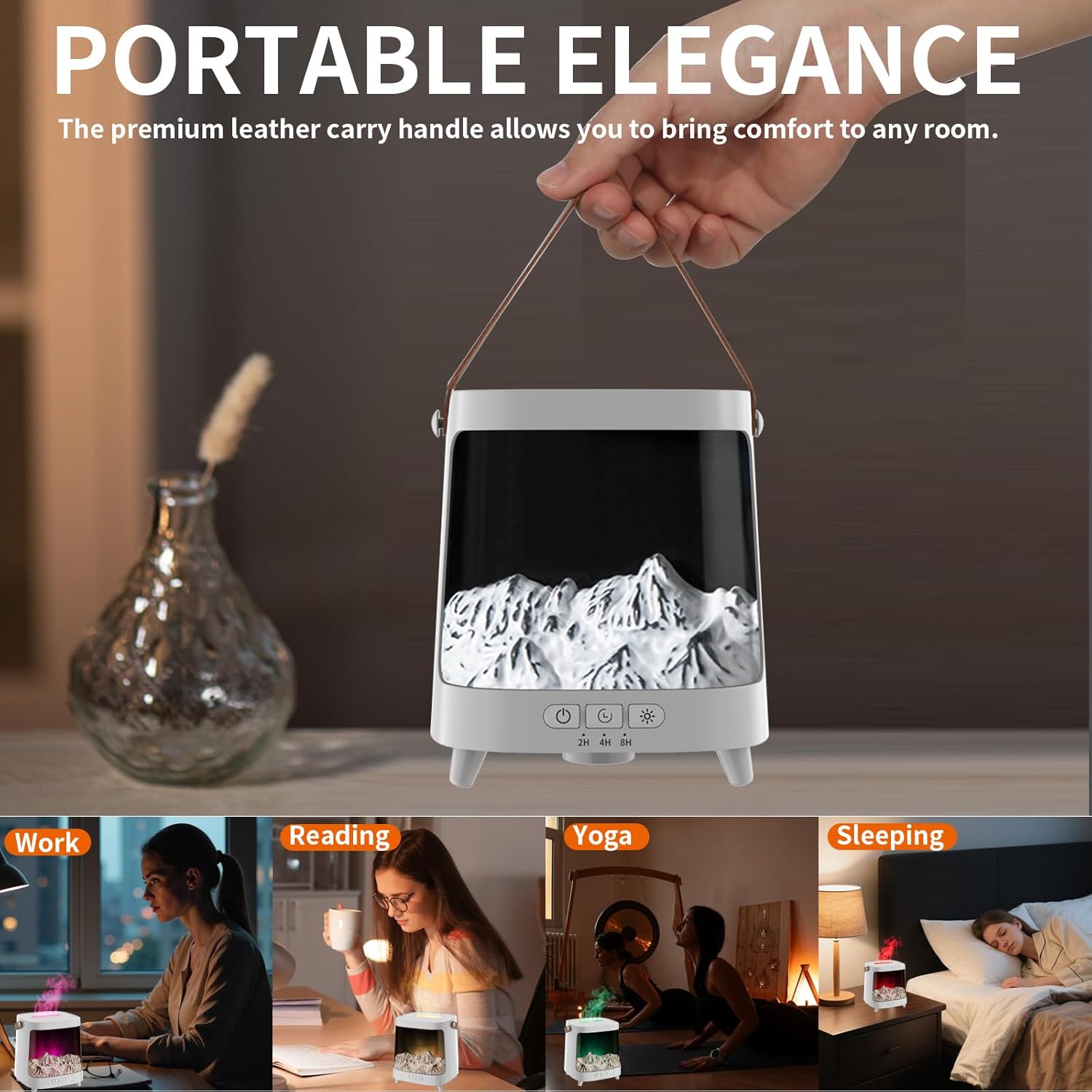 Aroma Diffuser With 7 Color Light Humidifier With Remote Control Essential Oils For Home Office