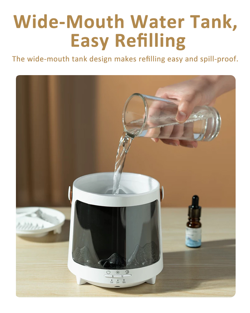 Aroma Diffuser With 7 Color Light Humidifier With Remote Control Essential Oils For Home Office