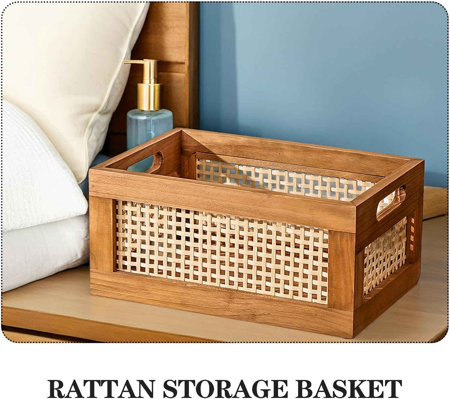 Wood Baskets Rattan Baskets For Storage Basket Organizing Nursery Bedroom Rattan Bathroom