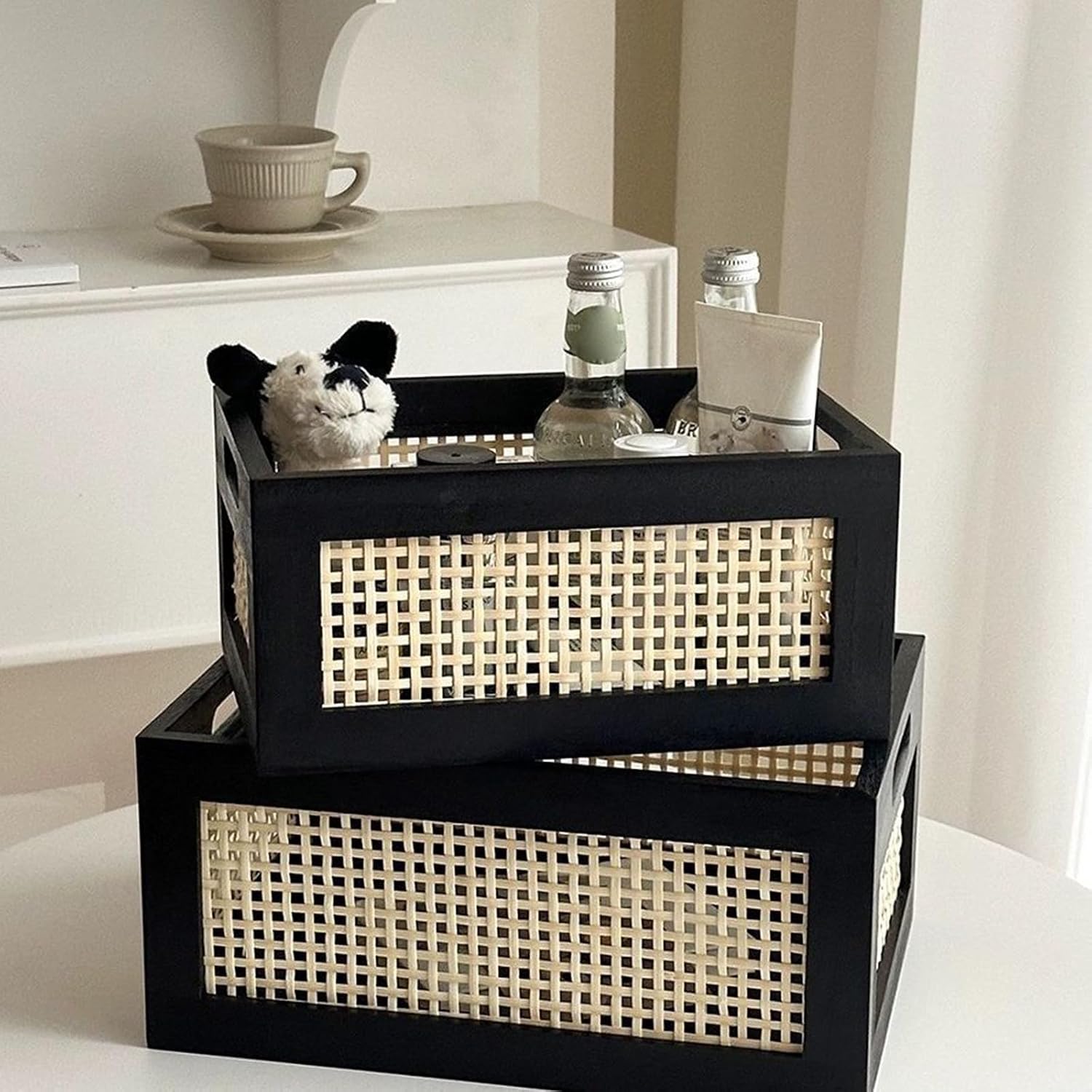 Wood Baskets Rattan Baskets For Storage Basket Organizing Nursery Bedroom Rattan Bathroom