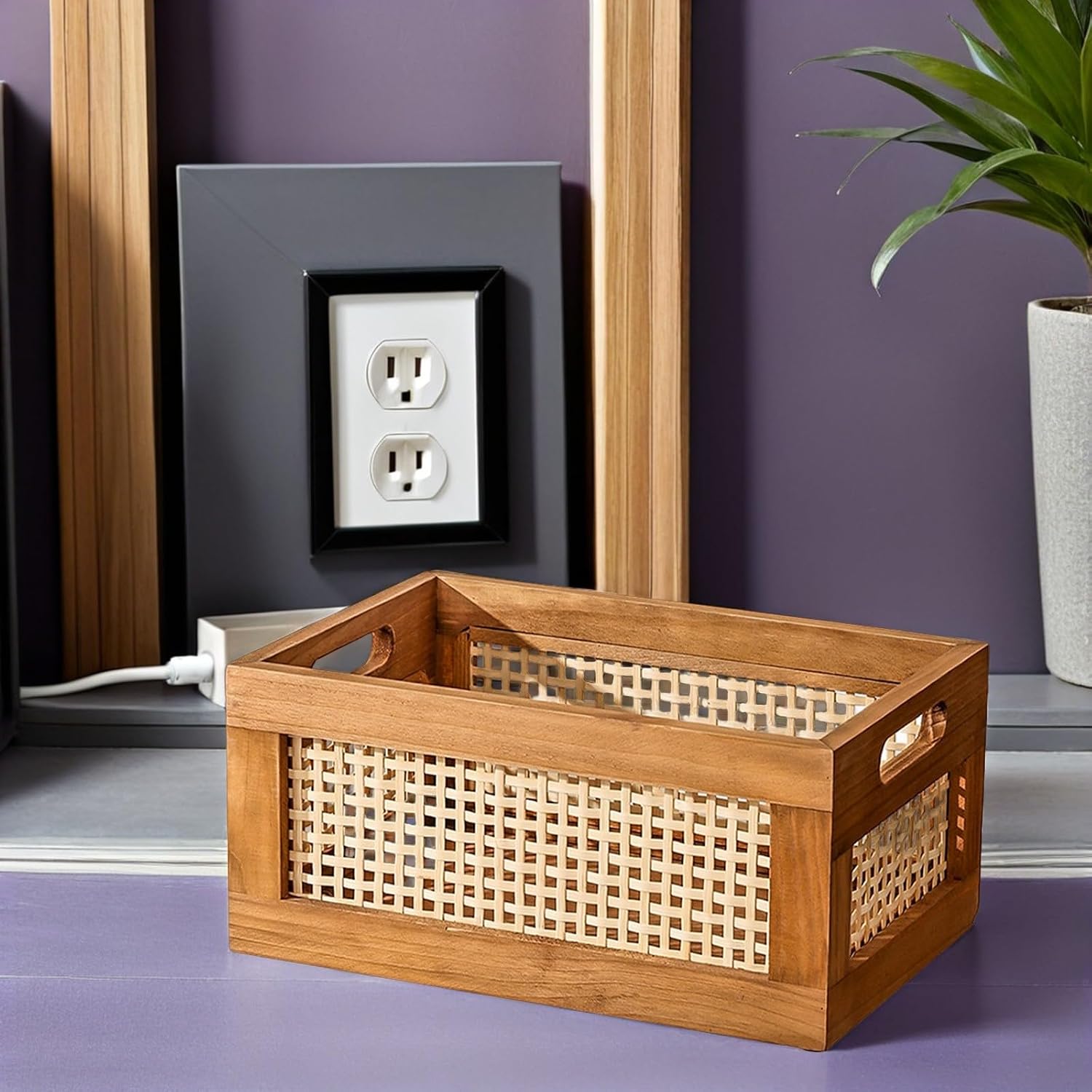 Wood Baskets Rattan Baskets For Storage Basket Organizing Nursery Bedroom Rattan Bathroom