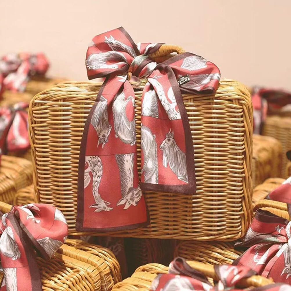 Gift Boxes For Presents With Lids Rattan Storage Box For Birthday Gift Packaging Pinic Storage