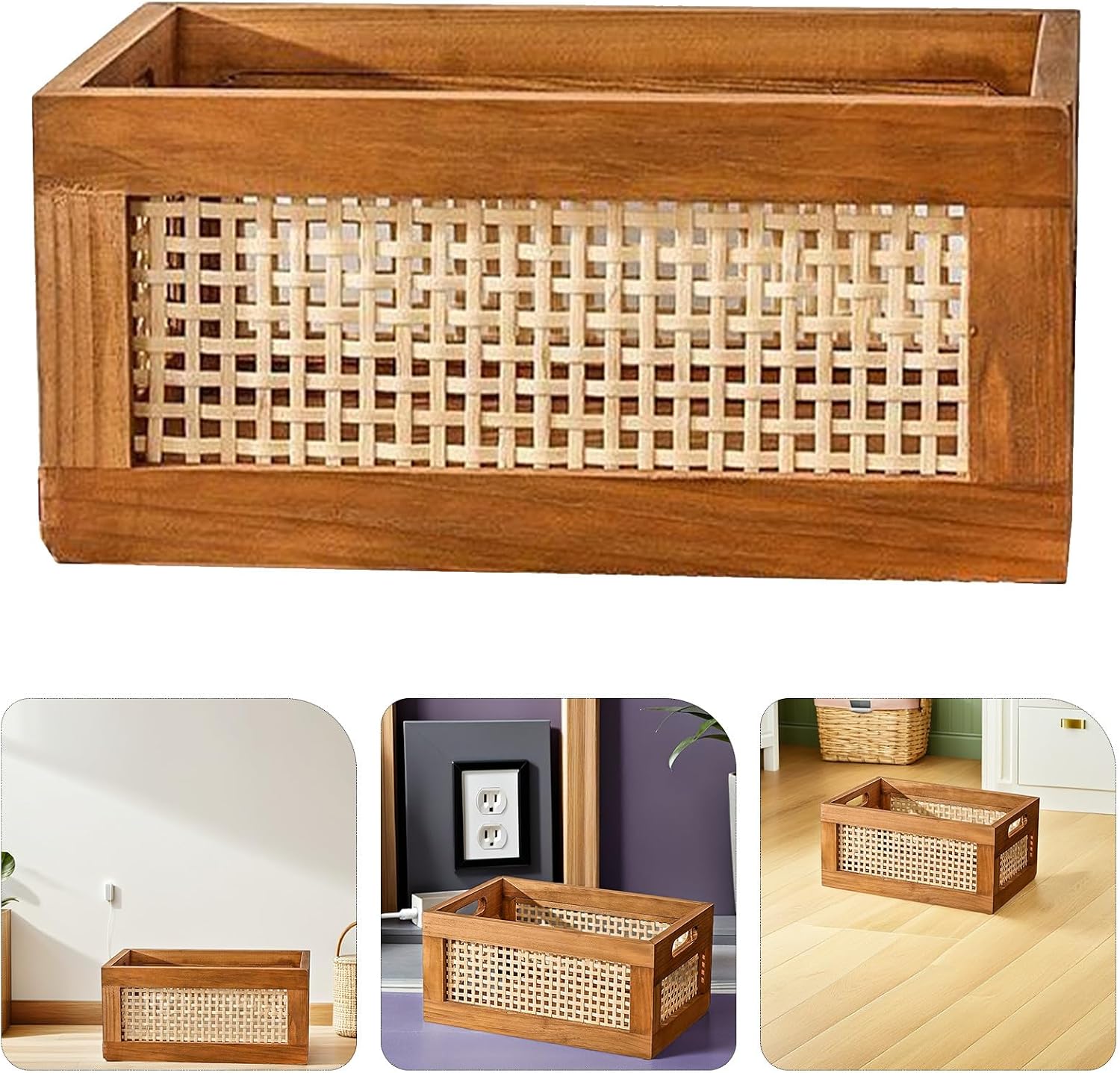 Wood Baskets Rattan Baskets For Storage Basket Organizing Nursery Bedroom Rattan Bathroom
