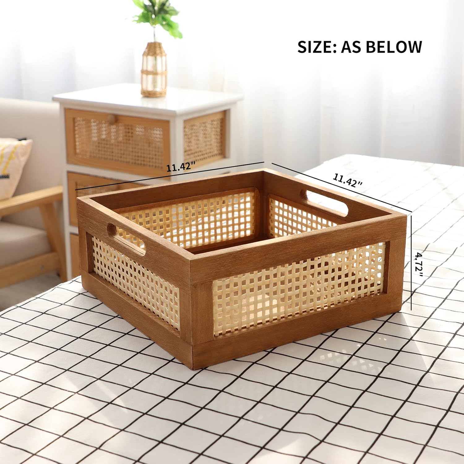 Wood Baskets Rattan Baskets For Storage Basket Organizing Nursery Bedroom Rattan Bathroom