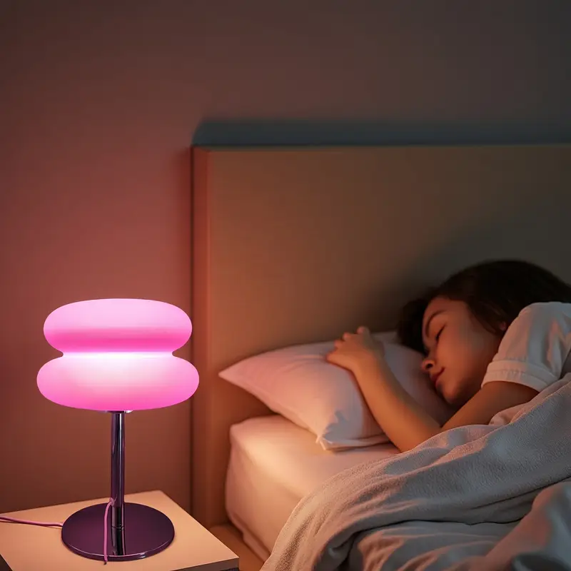 Bedroom Table Lamp Retro Creative Decorative Bedroom Hamburger Bedside Lamp USB Charging Light