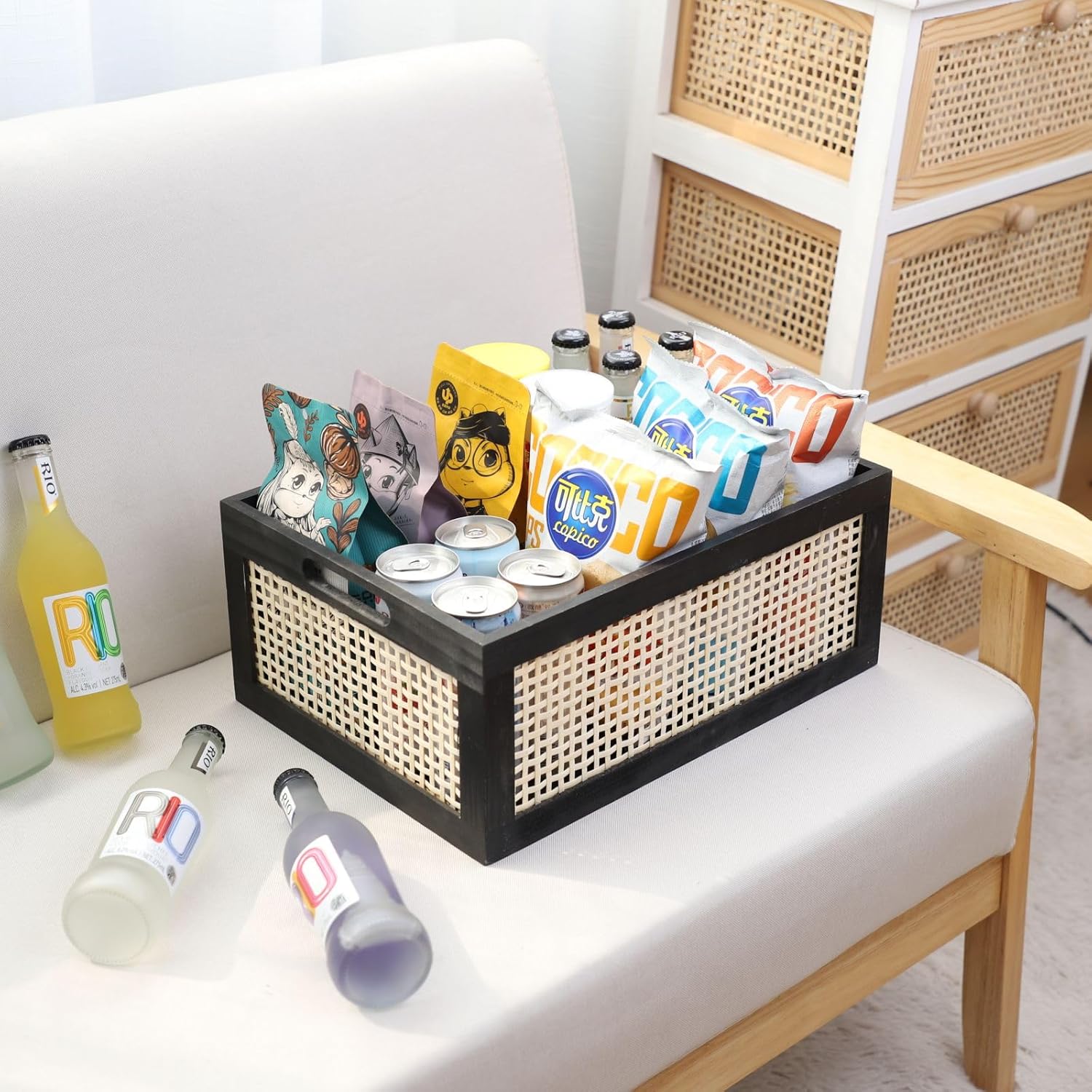 Wood Baskets Rattan Baskets For Storage Basket Organizing Nursery Bedroom Rattan Bathroom