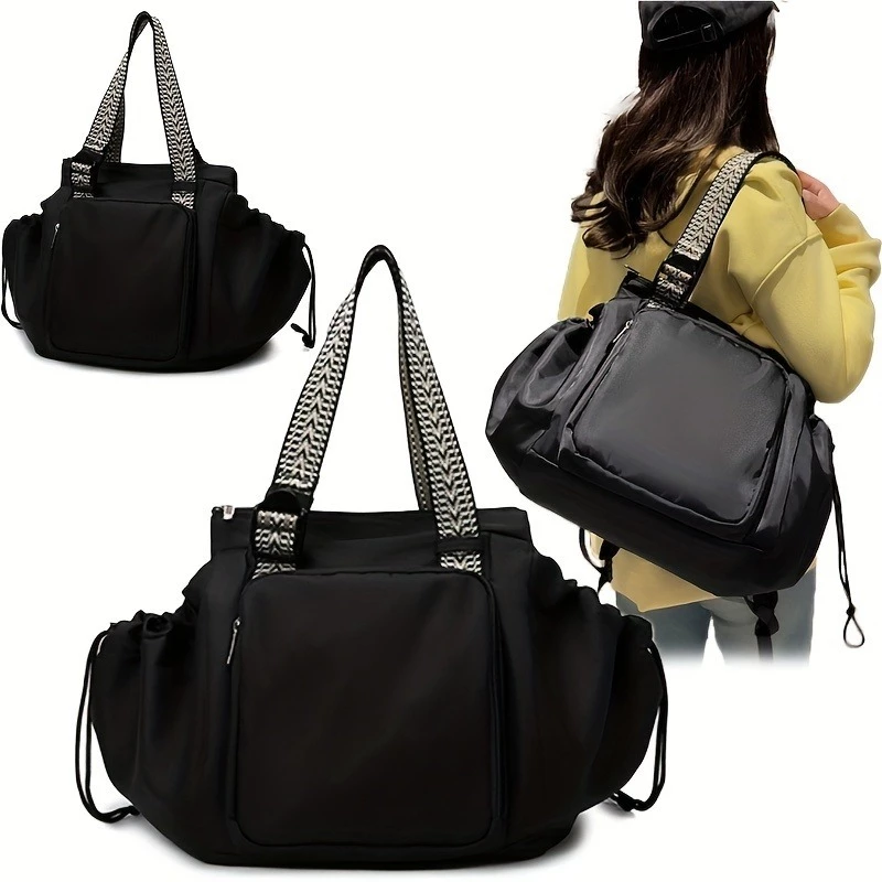 Multifunctional Travel Organizer Bag 15‑Pocket Large Capacity Mommy Backpack Crossbody Shoulder Bag
