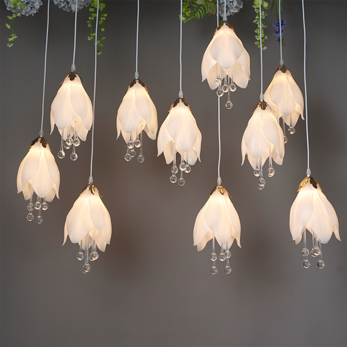 5/10pcs New Wedding Props Chandelier String Wedding Ceiling Reception Area Decorative Lights