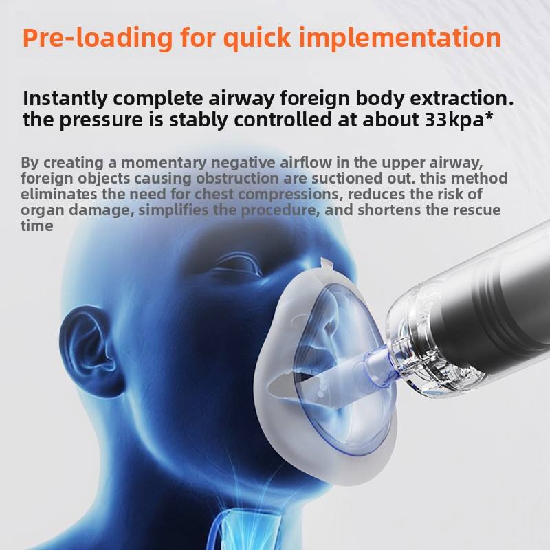  Portable Anti-Choking Aspirator Medical Grade Heimlich Device for Infant Adult Airway Suction Emergencies Home Use