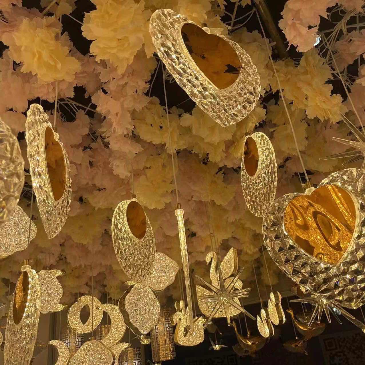 5/10pcs New Wedding Props Chandelier String Wedding Ceiling Reception Area Decorative Lights