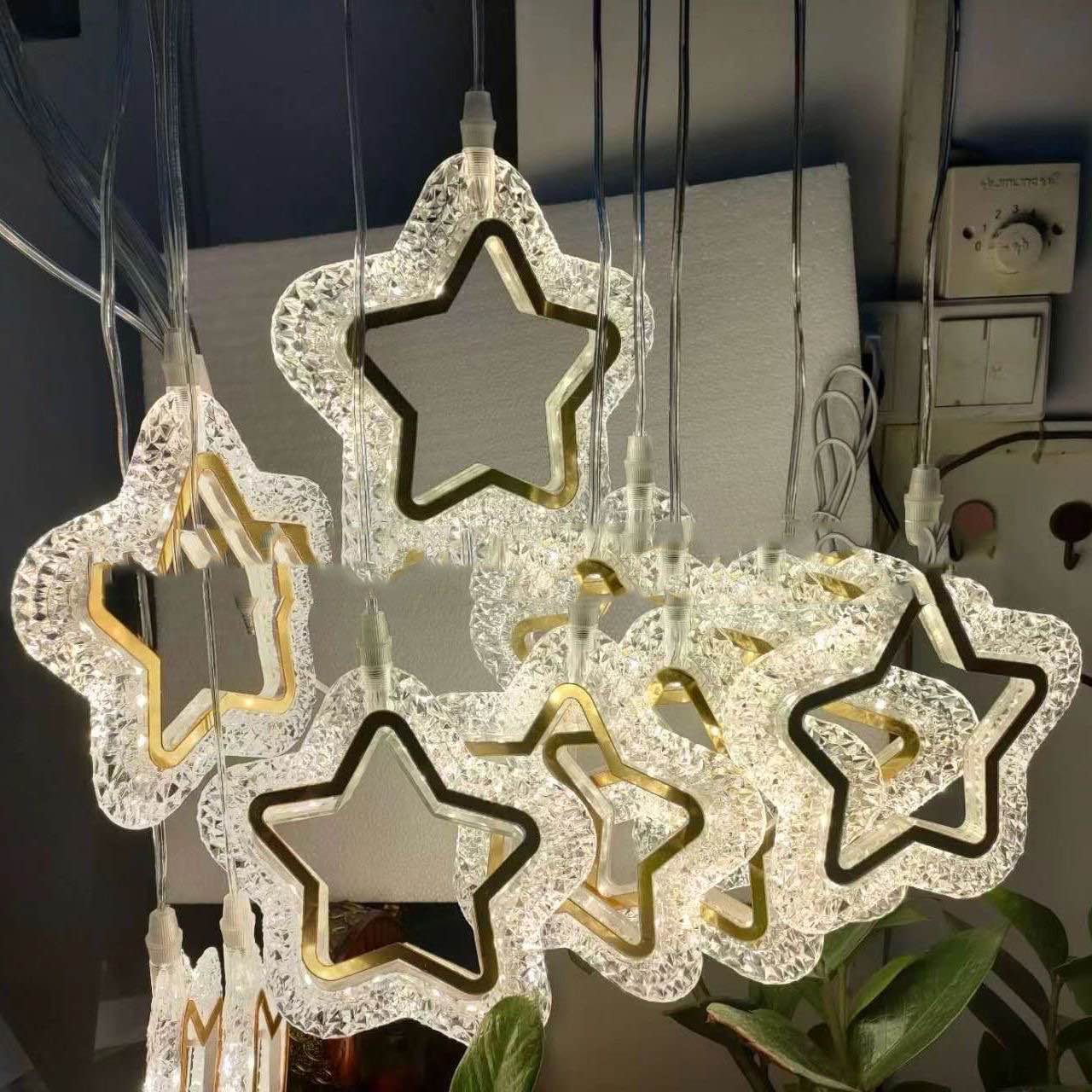 5/10pcs New Wedding Props Chandelier String Wedding Ceiling Reception Area Decorative Lights