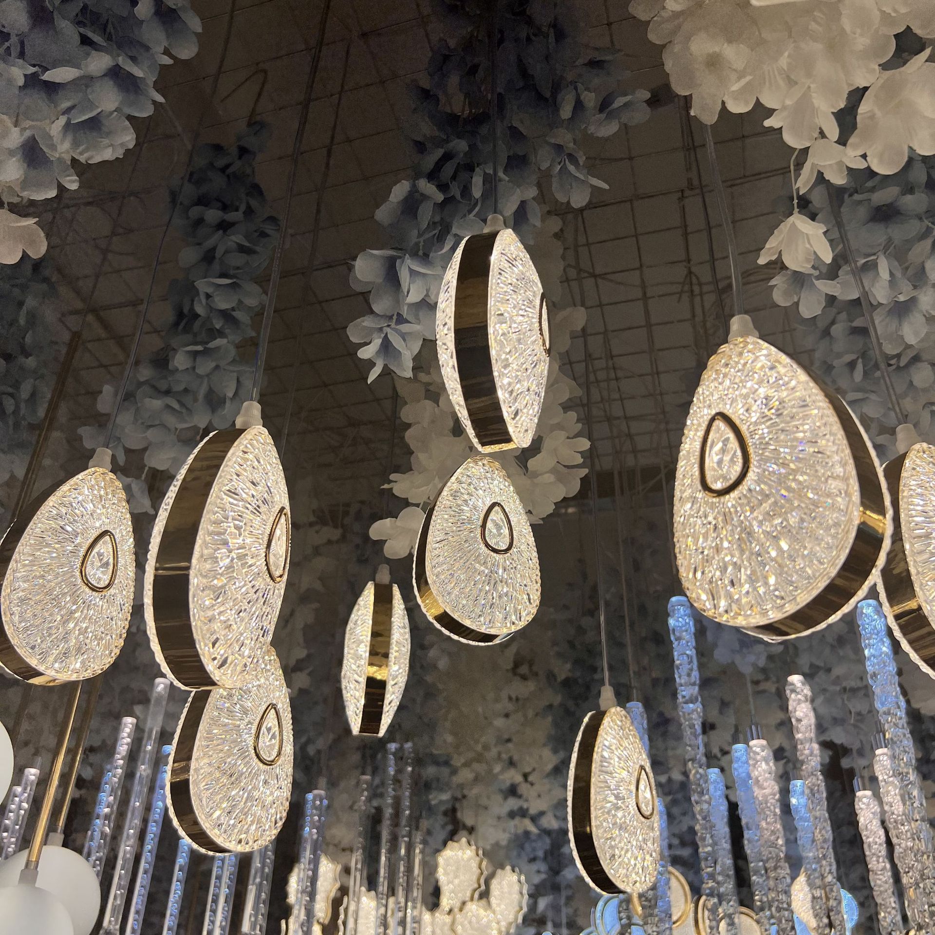 5/10pcs New Wedding Props Chandelier String Wedding Ceiling Reception Area Decorative Lights
