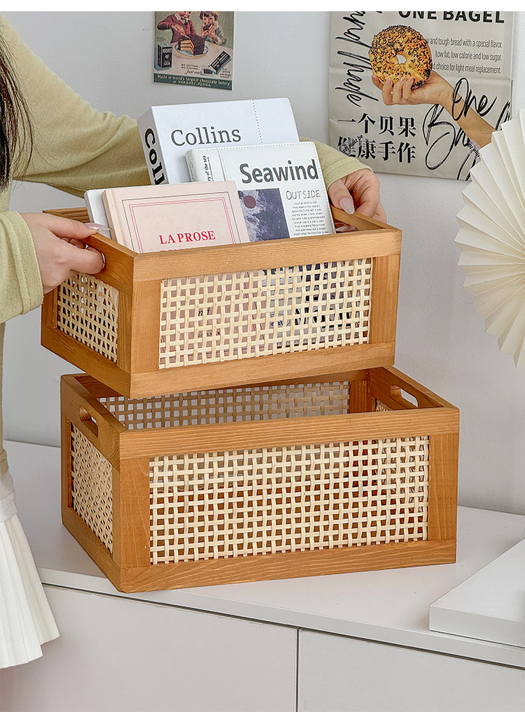 Wood Baskets Rattan Baskets For Storage Basket Organizing Nursery Bedroom Rattan Bathroom