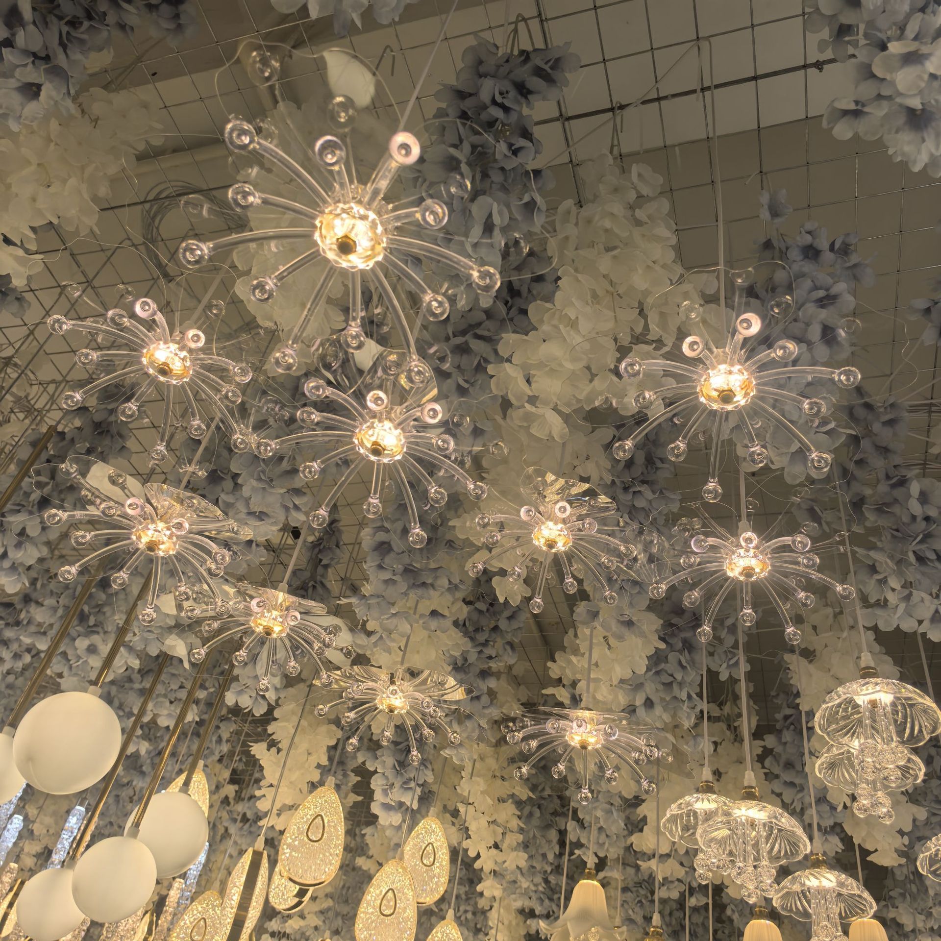5/10pcs New Wedding Props Chandelier String Wedding Ceiling Reception Area Decorative Lights