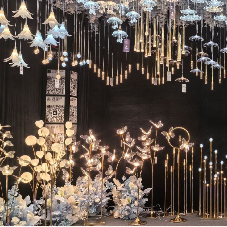 5/10pcs New Wedding Props Chandelier String Wedding Ceiling Reception Area Decorative Lights