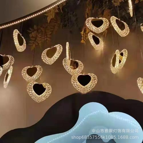 5/10pcs New Wedding Props Chandelier String Wedding Ceiling Reception Area Decorative Lights