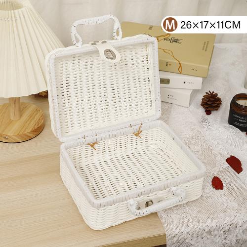 Rattan Suitcase for Gift Sets, Decor, Camping, Storage