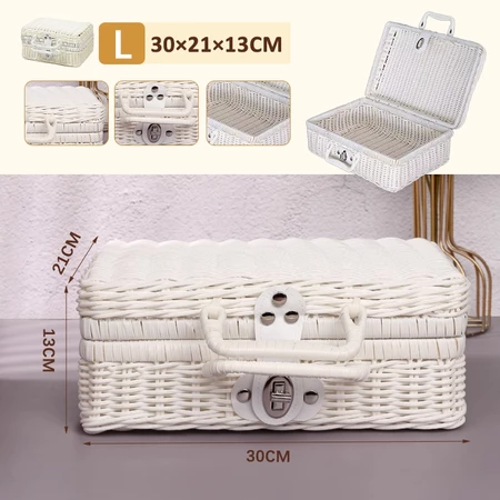 Rattan Suitcase for Gift Sets, Decor, Camping, Storage