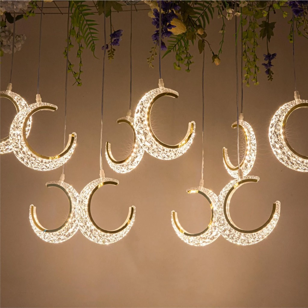 5/10pcs New Wedding Props Chandelier String Wedding Ceiling Reception Area Decorative Lights