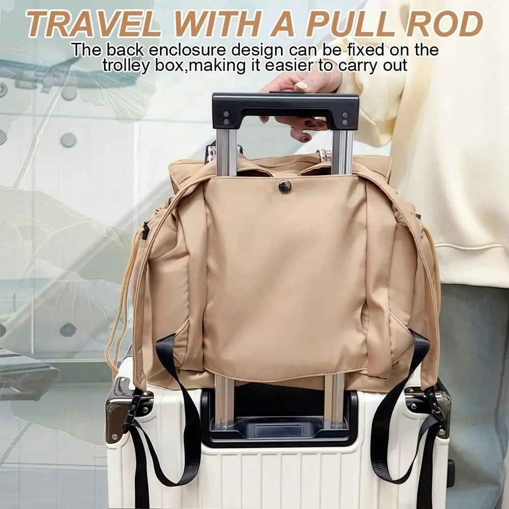Multifunctional Travel Organizer Bag 15‑Pocket Large Capacity Mommy Backpack Crossbody Shoulder Bag