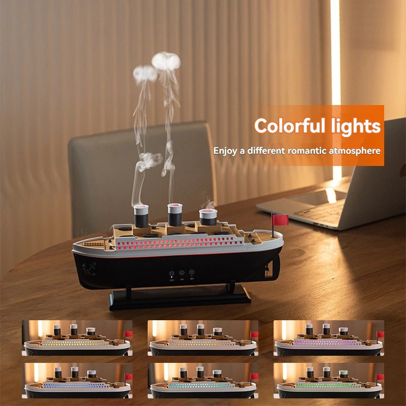Titanic Air Humidifier Essential Oil Fragrance Diffuser Jellyfish Smoke Ring Spray Diffuser