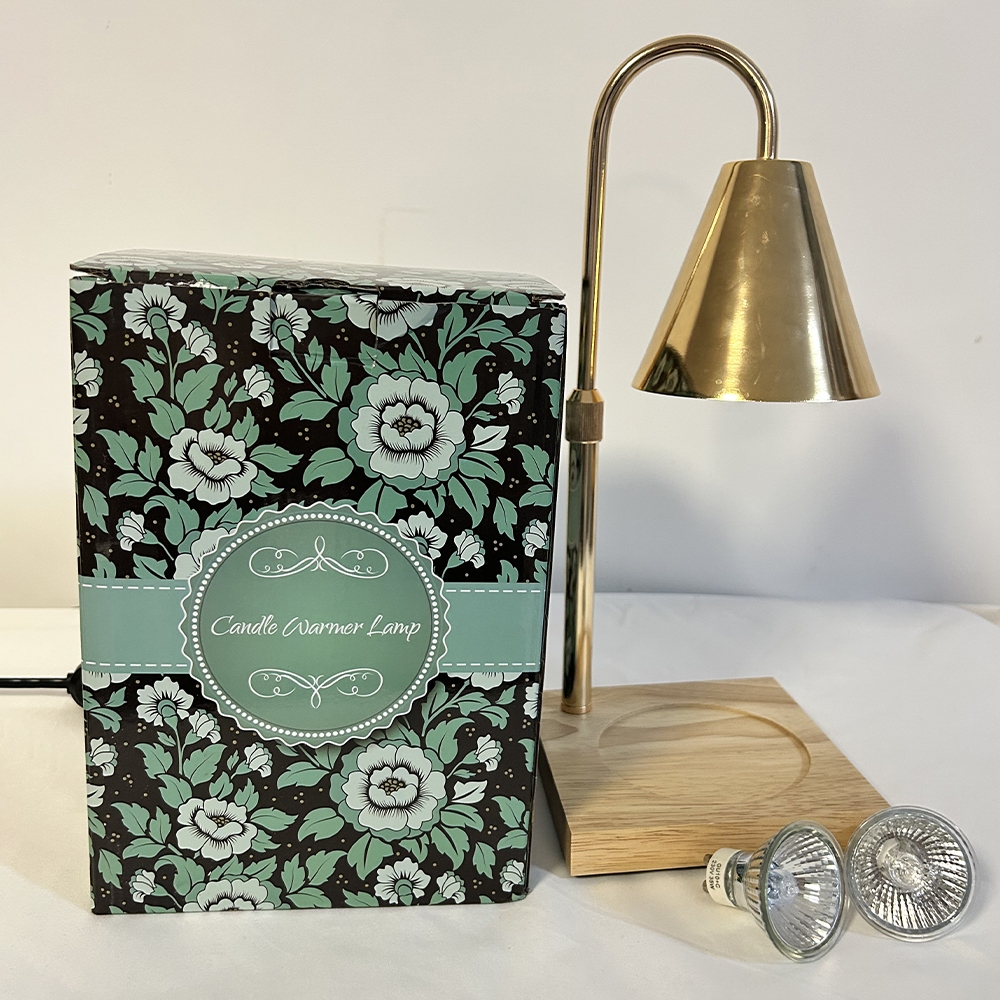 Candle Warmer Lamp Green with Timer Dimmer, Electric Candle Lamp Light Warmer Wax Heater With 2 Bulbs, Mom Christmas Birthday Gifts For Her Women, House Warming Gifts New Home