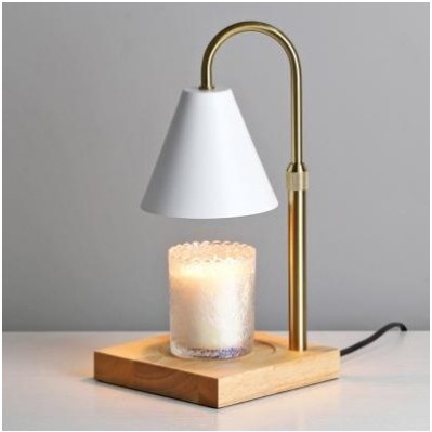 Candle Warmer Lamp Green with Timer Dimmer, Electric Candle Lamp Light Warmer Wax Heater With 2 Bulbs, Mom Christmas Birthday Gifts For Her Women, House Warming Gifts New Home