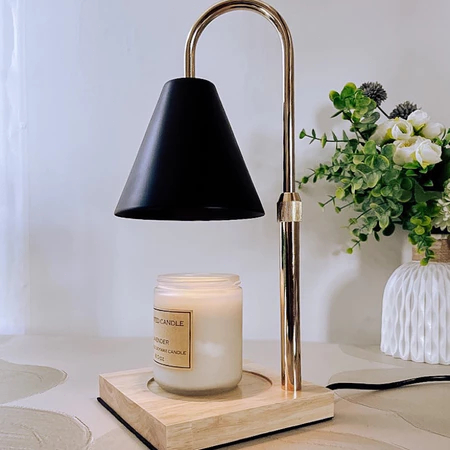 Candle Warmer Lamp Green with Timer Dimmer, Electric Candle Lamp Light Warmer Wax Heater With 2 Bulbs, Mom Christmas Birthday Gifts For Her Women, House Warming Gifts New Home