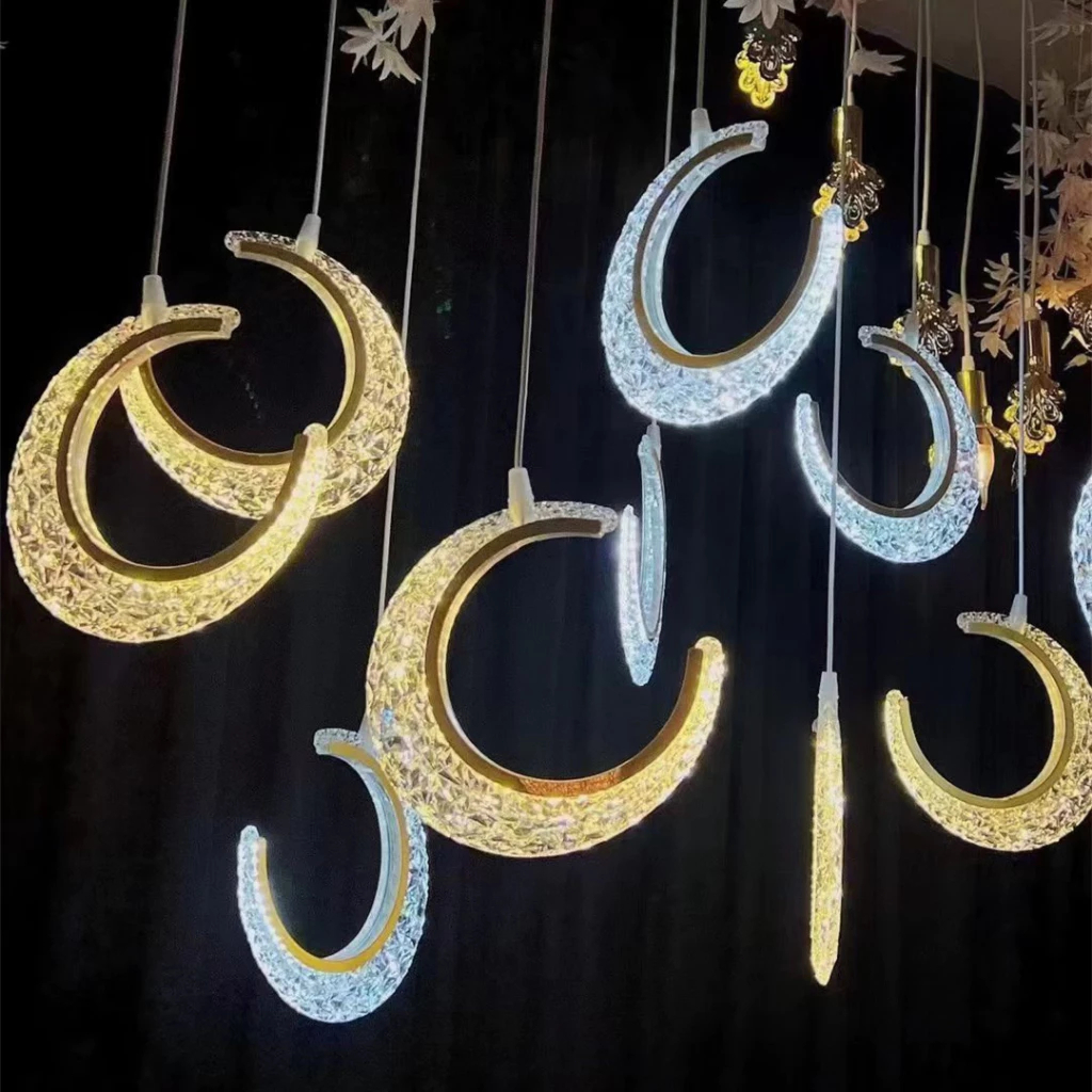 5/10pcs New Wedding Props Chandelier String Wedding Ceiling Reception Area Decorative Lights