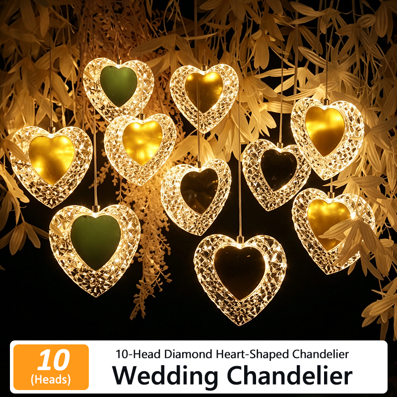 5/10pcs New Wedding Props Chandelier String Wedding Ceiling Reception Area Decorative Lights