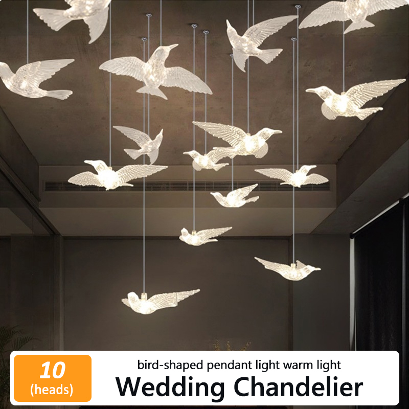 5/10pcs New Wedding Props Chandelier String Wedding Ceiling Reception Area Decorative Lights