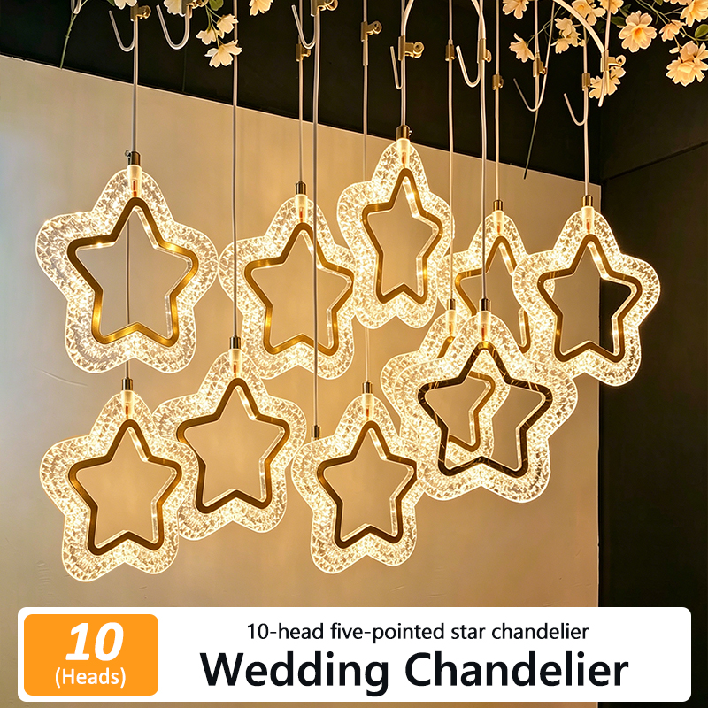 5/10pcs New Wedding Props Chandelier String Wedding Ceiling Reception Area Decorative Lights
