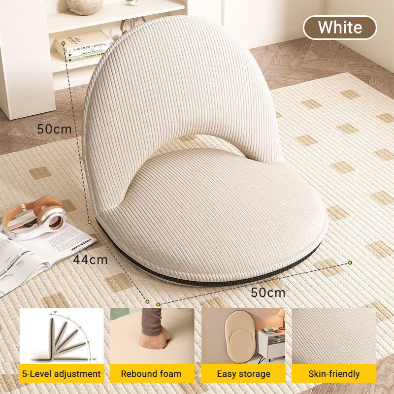 Lazy Sofa Tatami Chair High-Quality Comfortable Lazy Sofa Armchair 5-Level Adjustable with Cushion