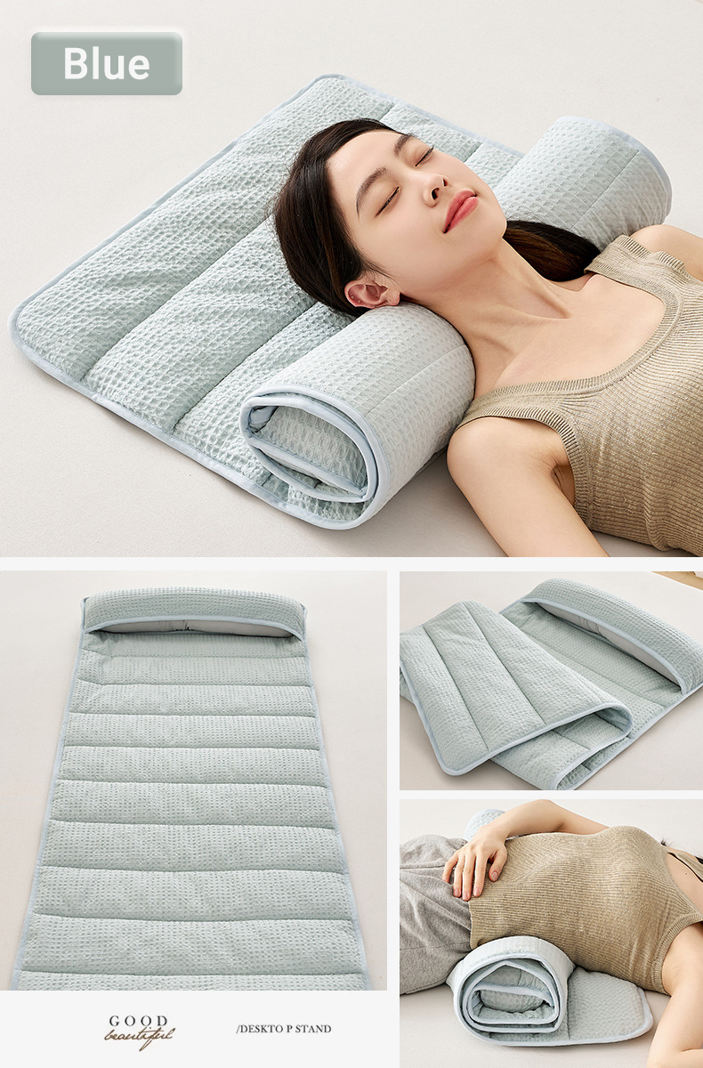 Sleep Towel Therapeutic Towel Pillow Height Adjustable Neck Support Pillow Travel Portable Pillow