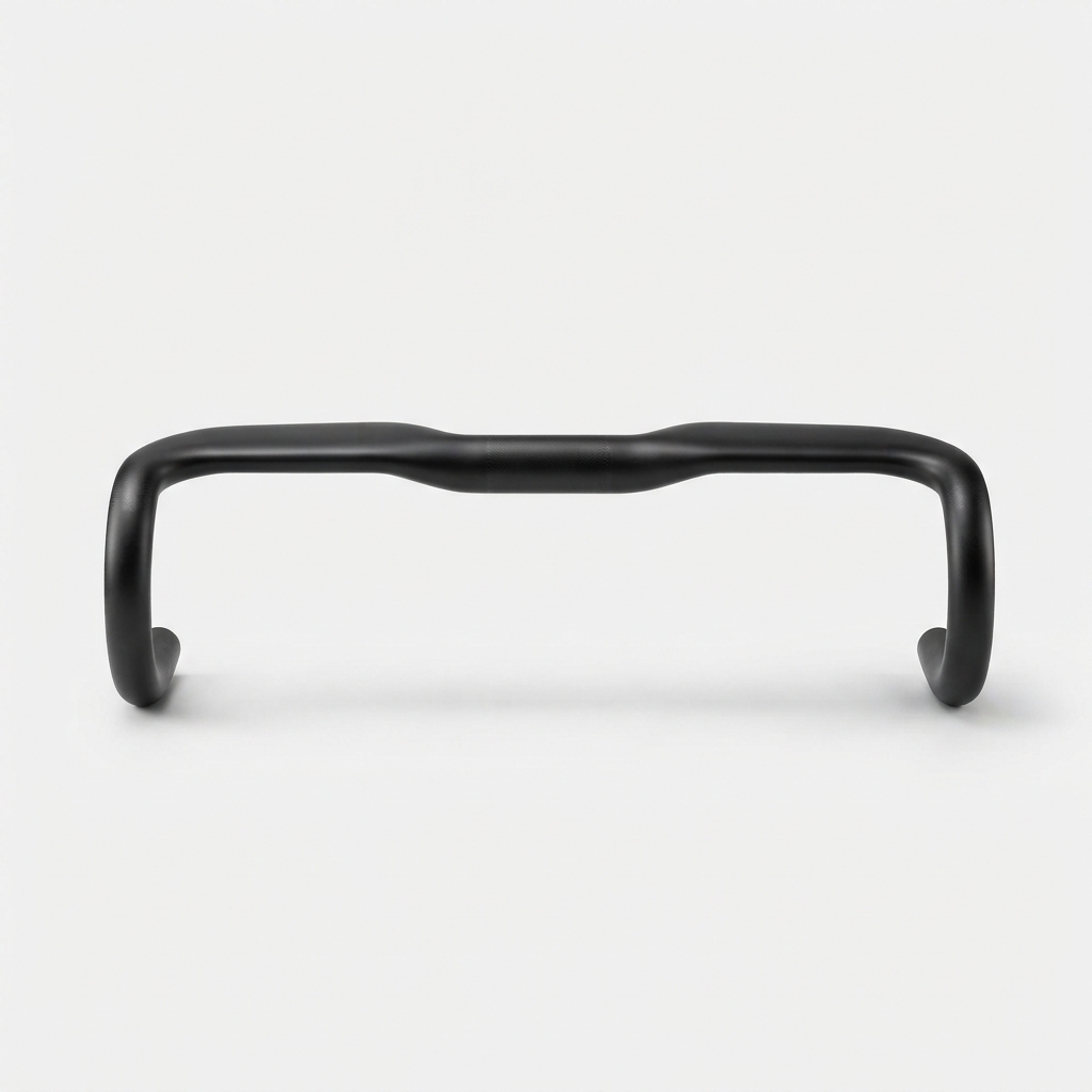 Black compact drop handlebar 420mm