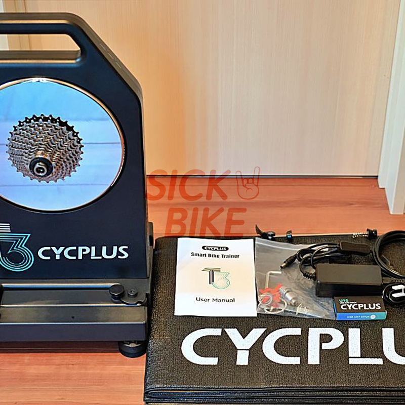 🅢🅸🅒🅺CYCPLUS T3 直驅智能訓練台/免插電智能訓練台/自發電智能訓練台(贈送地墊、飛輪、碟煞桶軸轉接套)