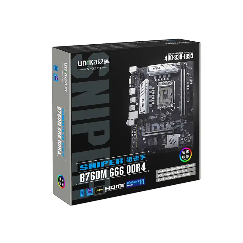 UNIKA B760M 666 DDR4 Sniper Motherboard