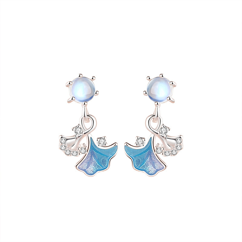 S925 multiple styles Stud 15mm 1.5 g Flower design zircon Earrings  