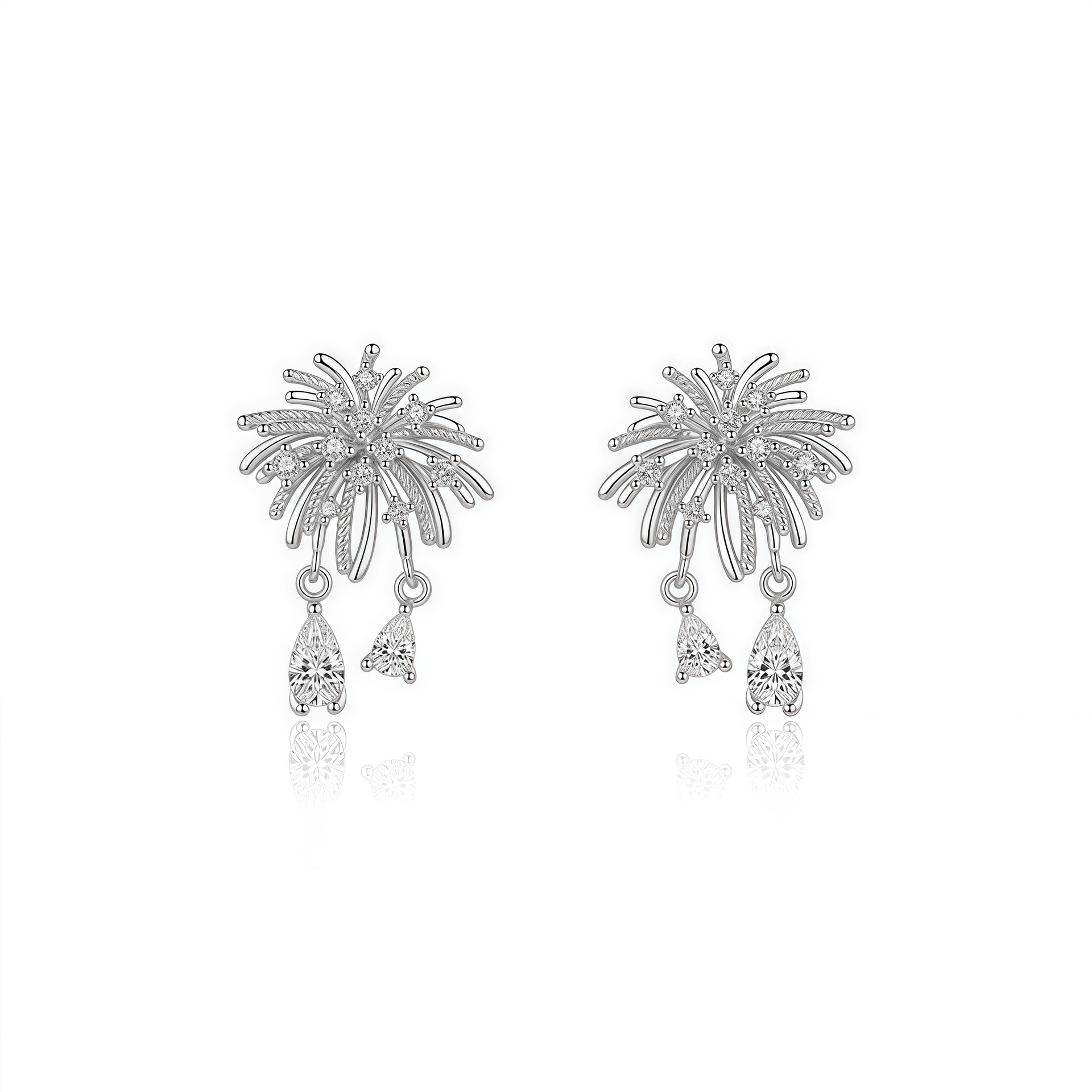 S925 NEW Multi Design Stud 14mm 2g zircon Earrings For women gift