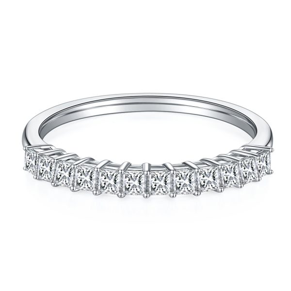 S925 Silver 0.5-carat A ticket of small zircon stones zircon Ring 