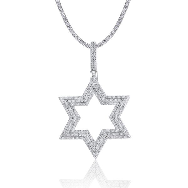 S925 Silver Shining Starlight Necklace Pendant Set
