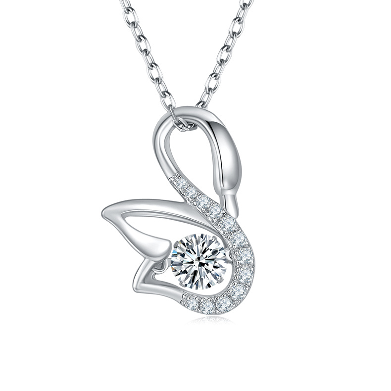 S925 Silver Little Swan Necklace Pendant 2026
