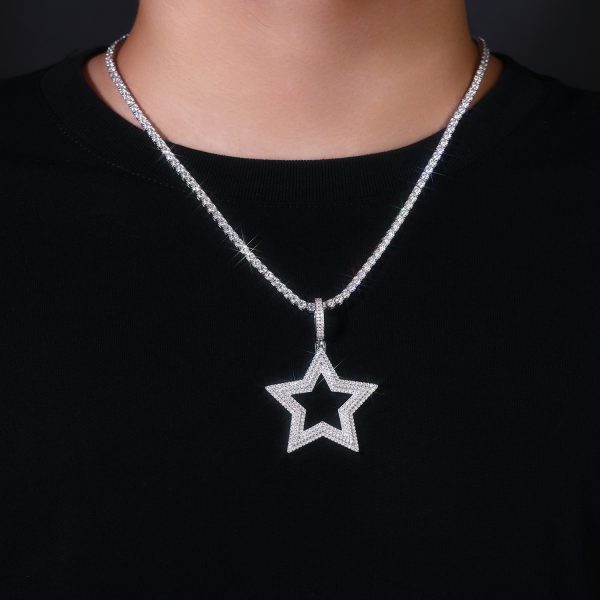 S925 Silver Shining Starlight Necklace Pendant Set