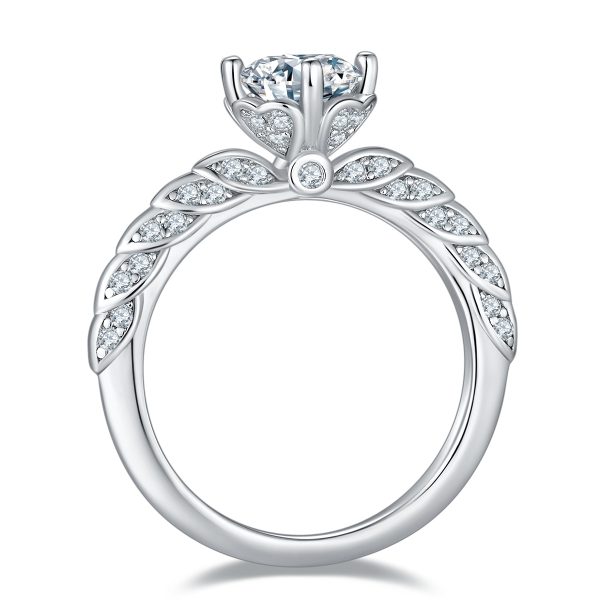 S925 Silver 1-carat Exquisite style zircon Ring 