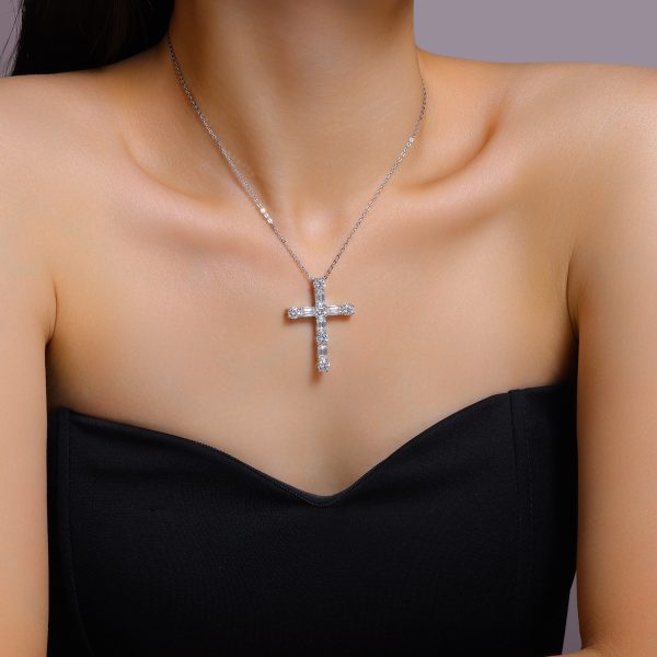  S925 Silver The Light Of Faith Necklace Pendant Set