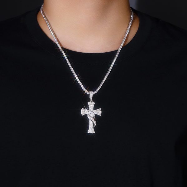 S925 Silver Super Precision Crafted Cross Necklace Pendant 2026
