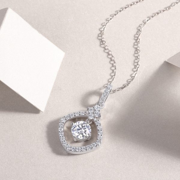 S925 Silver Starlight Heart Language Pendant Necklace Set