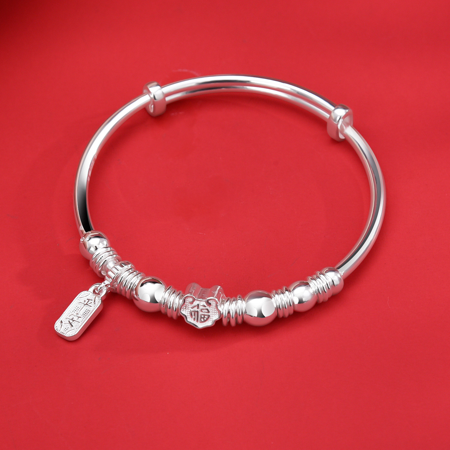 S990 25g Wan Guan Pan Chan Wealthy and auspicious silver bracelet