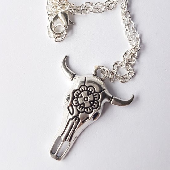 Alloy Material multiple styles 55 CM Mighty Bull Head Pendant Necklace
