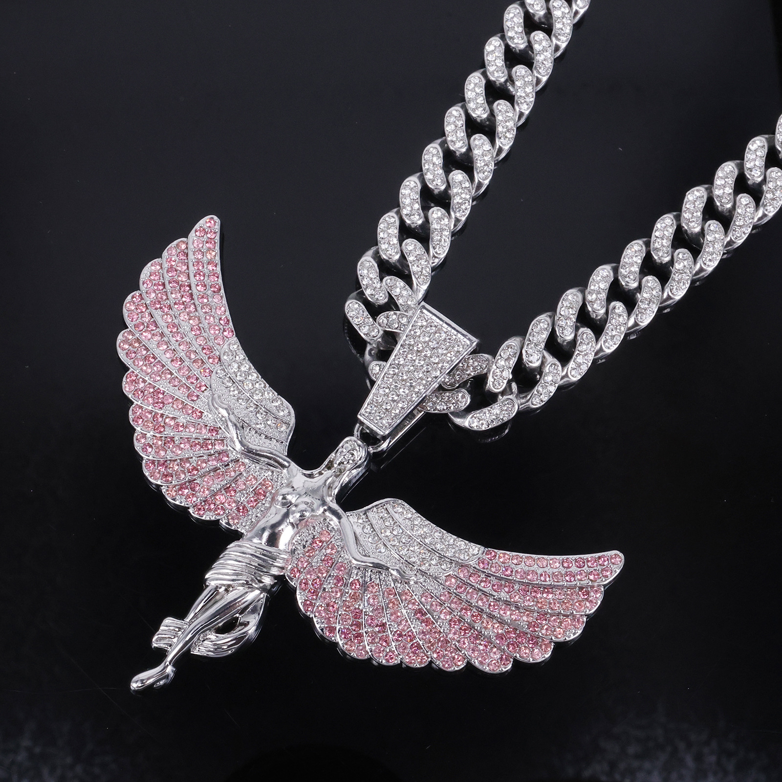 Alloy Material multiple styles 60CM angel wings Pendant Necklace